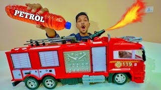 RC Flame Throwing Truck Testing  Chatpat toy tv [upl. by Nwonknu]