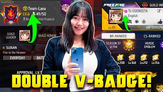 DOUBLE VBadge TOP1 Guild Leader is LIVE 🔥 Free Fire Live with Sooneeta 💖 FF LIVE ✌ Free Fire Live [upl. by Itagaki688]