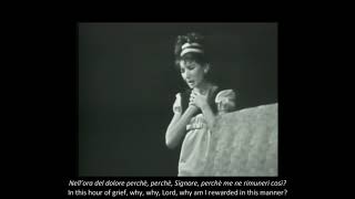 Vissi darte subtitles Maria Callas 1958 [upl. by Neelav487]