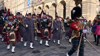 SCOTS Rally March Sunday 26 March 2023  Regimental Remembrance Day [upl. by Astrix102]