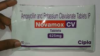 Novamox cv 625 mg tabletsnovamox cv 625 tablet in hindi [upl. by Lenard]