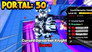 I Completed x50 Portals for CURSED BERSERKER KNIGHT GUTS in Anime Defenders Noob To Pro 1 [upl. by Rebah568]