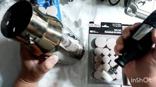 Dremel Buffing polishing with Felt pads [upl. by Htebsil873]