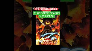 Fire Force Season 3 RELEASE DATE anime fireforce souleater [upl. by Bindman]