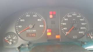 Audi 80 B4 19TDI 1Z zimowe odpalaniewinter cold start 18stC [upl. by Newell]