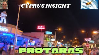 August Evening on Protaras Strip Cyprus  Summer Nights at Their Best [upl. by Assillam]