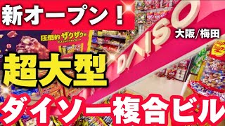 【大阪梅田】日本最大級‼️超大型ダイソー複合ビル新オープン‼️24時間あっても足りない超広すぎるダイソーに爆買いしてきた！ [upl. by Nared]