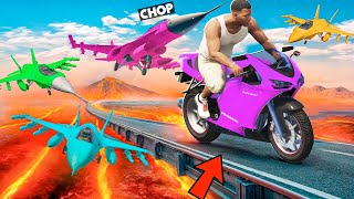 GTA 5 CHOP AND FROSTY RACE AND DESTROY EACH OTHER [upl. by Llerdnad]