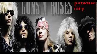 Paradise City  GNR Guitar Solo Backing Track  Main SoloOutro Solo [upl. by Whipple416]