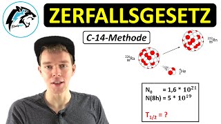 Zerfallsgesetz amp Halbwertszeiten berechnen  ABIAufgaben [upl. by Vernice]