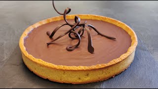 Tarte au chocolat sans gluten et sans lactose  Glutenfree amp lactosefree chocolate tart [upl. by Karin]