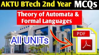 TAFL MCQ with Answers BTech CS 2nd Year AKTU Even Semester Exam 2021 AKTU aktutor [upl. by Gnus]