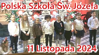 11 listopada 2024 montaż słownomuzyczny  Polska Szkoła Św Józefa Jamaica NY [upl. by Otsirave]