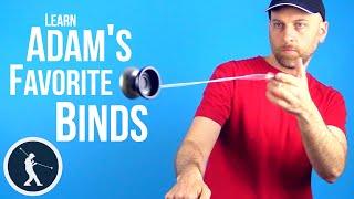 Learn Adams Favorite Binds  Advanced Yoyo Tricks [upl. by Aihsekan5]