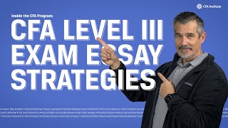 CFA Level III Exam Essay Strategies  Inside the CFA Program [upl. by Dehlia316]