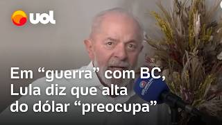 Lula diz que dólar preocupa e vê jogo de interesse especulativo contra o real Não é normal [upl. by Lekcim]