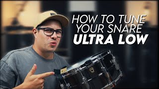 How To Tune Your Snare Drum ULTRA Low [upl. by Esta]