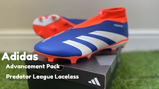 Adidas Predator League Laceless FG Football Boots  On Feet  Advancement Pack [upl. by Enutrof858]