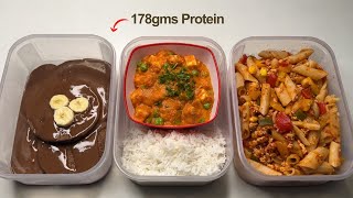 Easy 2500 Calorie Meal Prep with 178gms Protein  3 meals [upl. by Cristionna]