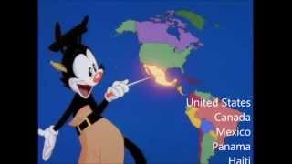 Nations of the World  With Lyrics  Animaniacs [upl. by Blunk]