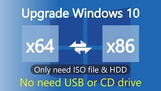 How to upgrade windows 10 32 bit to 64 bit or 64 bit to 32 bit [upl. by Nie]