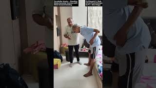 Cerebellar Ataxia Part 27 Static Standing Dynamic Balance Exercise with Stick Forward Bending [upl. by Dnalevets]