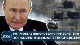 UKRAINEKRIEG Desaster für Putin Großangriff der Russen abgewehrt Panzerkolonne zerschlagen [upl. by Ynnoj128]