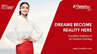 Institute of Air Hostess Training TVC  Alia Bhatt  Frankfinn [upl. by Arretahs]