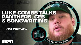 Luke Combs on viral Panthers tweet Bryce Young App State fandom amp more  The Pat McAfee Show [upl. by Aihpos]