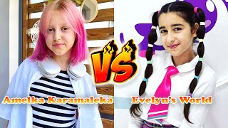 Amelka Karamelka VS Evelyns World Transformation 👑 From Baby To 2024 [upl. by Anstus]