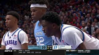 Kansas vs North Carolina  Men Basketball Nov 82024 [upl. by Richter]