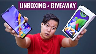 Samsung Galaxy M21 Unboxing  Giveaway 🎁 ₹12999 Mein ZabarDast Smartphone [upl. by Sutsugua581]