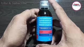 Dextromethorphan hydrobromide Chlorpheniramine Maleate Cough Syrup use in hindi [upl. by Htehpaj383]