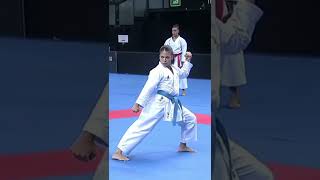 Chatanyara Kushanku Kata By Mota Nicole Brasil Part 3 shorts wkf short karate karatekata jka [upl. by Ahsikat]