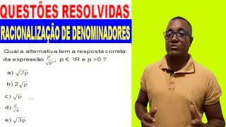 RACIONALIZAÇÃO DE DENOMINADORES O QUE FAZER [upl. by Pontias738]