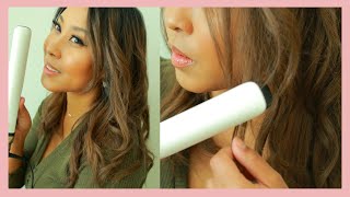 HOW TO EASY EVERYDAY WAVES with GHD PLATINUM PLUS FLAT IRON  Medium Length Hair [upl. by Cristiano]