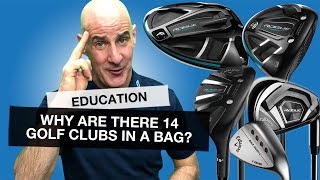 Why are there 14 GOLF CLUBS in a bag and what do they all do Golf Basics [upl. by Keese]