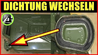 Benzinkanister Dichtung wechseln ✅ 20 Liter Metallkanister Dichtung ersetzen  Dieselkanister diy [upl. by Aiem478]