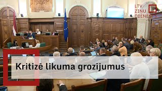 Kritizē likuma grozījumus [upl. by Shu557]