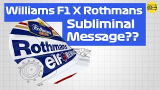 Williams F1 X Rothmans  Conservative Approach To Hide Tobacco [upl. by Gnet463]