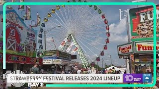 Florida Strawberry Festival Foreigner Flo Rida Black Eyed Peas among 2024 performers [upl. by Atinna481]