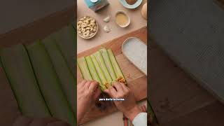 🥒 Canelones veganos de calabacín y berenjena  Recetas de Cocina Shorts ALDIrecetas [upl. by Jaynell]