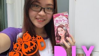 DIY Hair Color with Liese Bubble Hair Color  Rose Tea Brown  Tự nhuộm tóc tại nhà  VYY STORY [upl. by Milty]