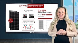 Gautam Solar  G2X NType TOPCon Solar Module Series [upl. by Naeroled]