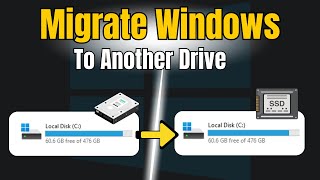 How to Migrate Windows to Another DriveHDD SSD NVMe  Clone Windows 111081 and 7 [upl. by Kawai]