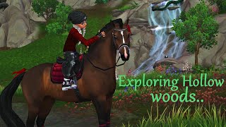 Exploring Updated Hollow Woods  Star Stable [upl. by Ecirtaemed663]