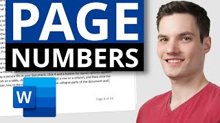 How to Combine Text and Page Numbers in Headers and Footers in Microsoft Word [upl. by Camel319]