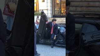 Billionaire Bruce Wayne getting out his Lamborghini Revuelto billionaire monaco luxury lifestyle [upl. by Sweatt]