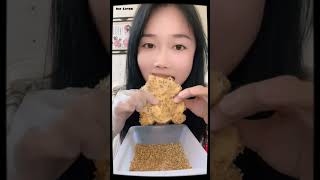 ASMR ice eating  ASMR FROZEN MILK amp PASSIONFRUIT WITH SEEDS ICE CHUNK ICE WITH MATCHA  Ice Lover [upl. by Anek]