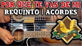 Tutorial  Por que te vas de mi Valentin Elizalde  Requinto  Acordes  TABS [upl. by Novia214]